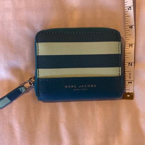 Marc Jacobs Blue and Green Striped Wallet - Picture 6 of 7